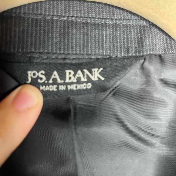 Joseph A Bank Grey 100% WOOL sports coat suit jacket SIZE 42 - Picture 4 of 5